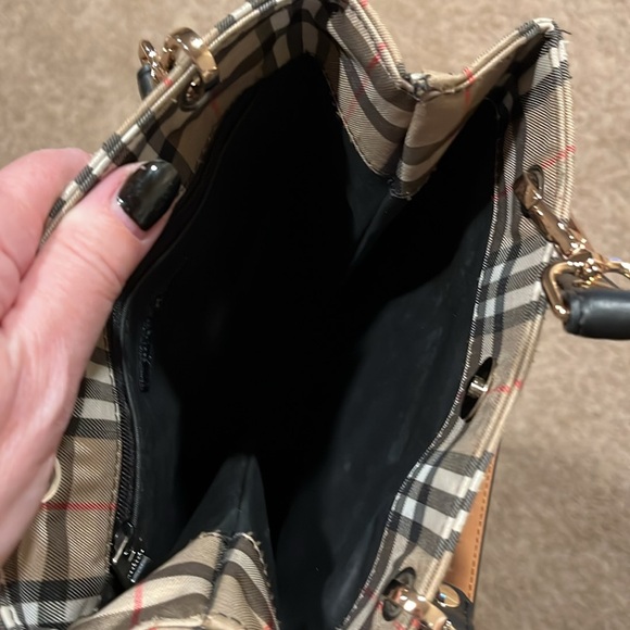 Burberry Nova Check Nylon Small Tote - Picture 9 of 9